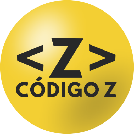 Logotipo redondo de Código Z Soluções